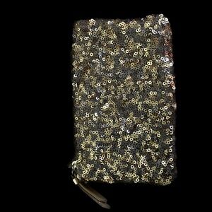 Loft Gold Beaded Sequin Envelope Purse - OS